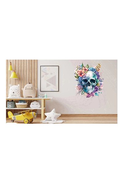 BV Decorative sticker, Skull, Multicolor, 75 cm, 1274STK-2