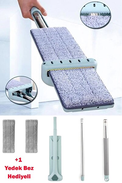 HALL BREATHE Kendinden Sıkmalı Handy Mop, Kovasız Tablet Mop ve Yedek Bez Hed...