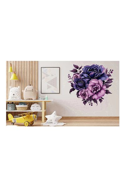 BV Decorative sticker, Flowers, Multicolor, 61 cm, 1325STK-2