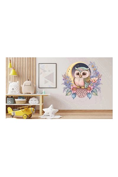 BV Decorative sticker, Owl, Multicolor, 60 cm, 1296STK-4