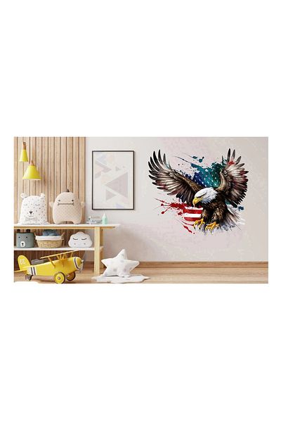 BV Decorative sticker, American Eagle, Multicolor, 63 cm, 1270STK-4