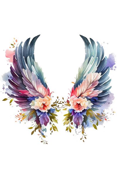 BV Decorative sticker, Wings, Multicolor, 62 cm, 1355STK-7