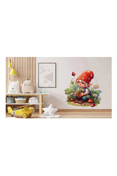 BV Decorative sticker, Happy Gnome, Multicolor, 60 cm, 1247STK-4