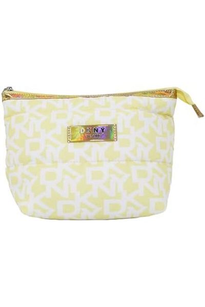 Dkny Signature Puffer T Stand Cosmetic Bag, Travel Make up Bag Small, Small Waterproof and Lightweig