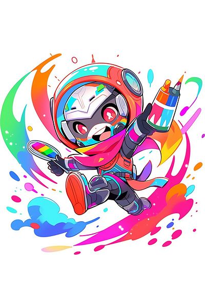 BV Decorative Sticker Superhero Boy, Multicolor, 61 cm, 1311STK-8