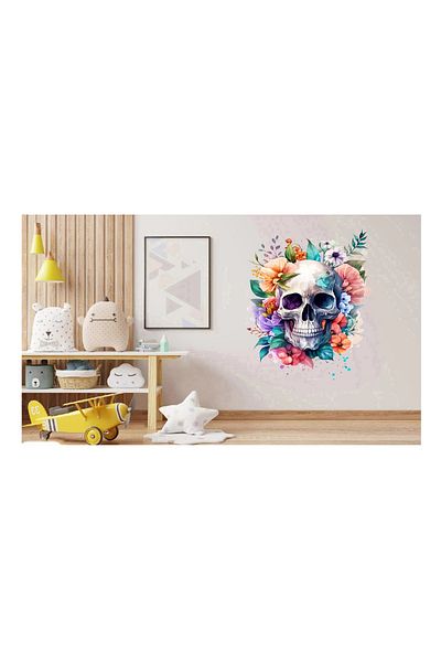 BV Decorative sticker, Skull, Multicolor, 73 cm, 1274STK-4