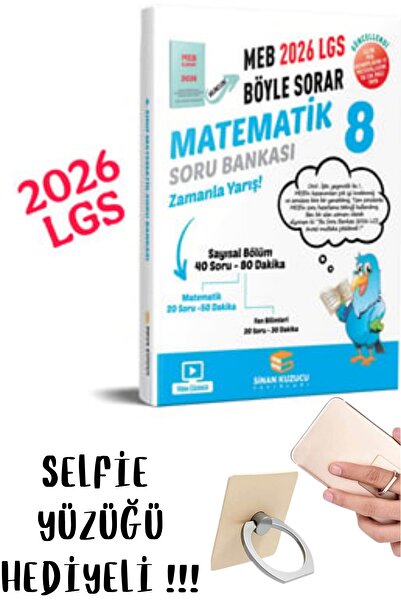 SİNAN KUZUCU YAYINLARI Sinan Kuzucu 8. Sınıf 2026 LGS Matematik Soru Bankası ...