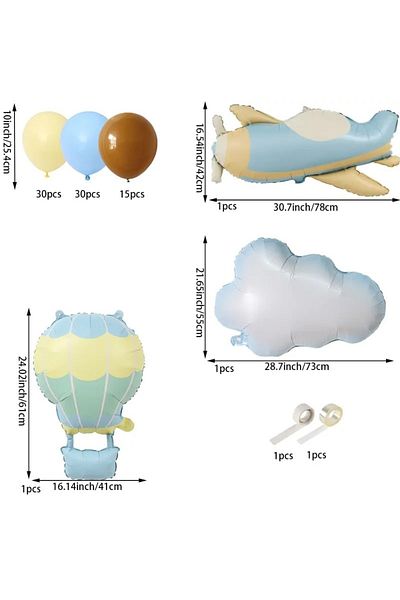 DÜVENCİ TİCARET Dream Sky Themed Balloon Arch Set