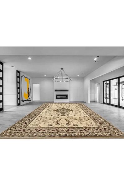 Lotos Carpet Covorexpert 523-100, Various Sizes, Beige, Cream, 8 Mm Thread, Anti-Allergic, Living Room, Bedroom