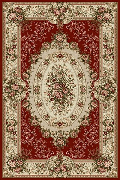Covorexpert Carpet Lotos 1529-210, 100 x 200 cm, Grena, Red, Thread 8 mm, Antiallergic, Living room