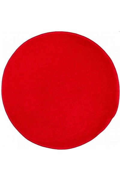 Covorexpert Round Carpet for Children's Room Kolibri 11000-120, 100 x 100 cm, Red, 9 mm Thread, Anti-Allergic