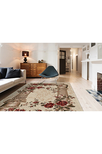 Lotos Carpet 532-100, Cream, 8 Mm Thread, Anti-Allergic, Living Room, Bedroom