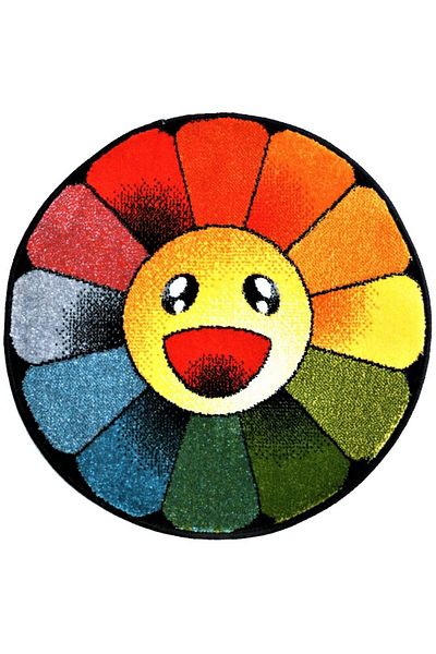 Kolibri Round Carpet for Children's Room Covorexpert Flower 11167-190, Various Sizes, Multicolor, 9 Mm Thread