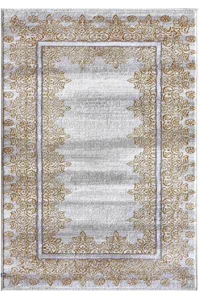 IRIS Carpet Covorexpert 28029-101, 160 x 230 cm, Gold, Gray, 8 mm thread, Anti-allergic, Living room, Bedroom