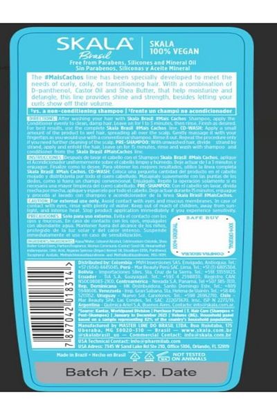 SKALA Expert Mais Cachos Shampoo and Conditioner 325 Ml Kit