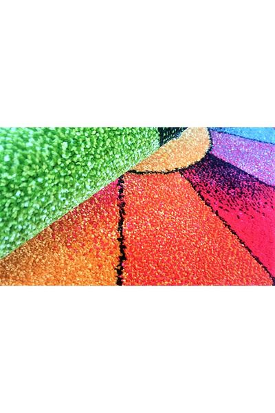 Kolibri Round Carpet for Children's Room Covorexpert Flower 11167-190, Various Sizes, Multicolor, 9 Mm Thread
