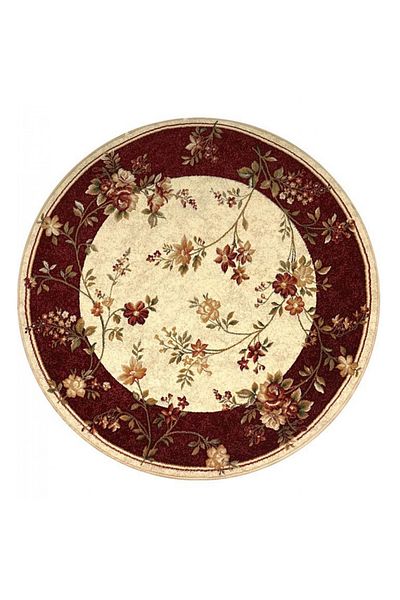 Lotos Round Carpet Covorexpert 551-120, Various Sizes, Red, 8 Mm Thread, Anti-Allergic, Living Room, Bedroom