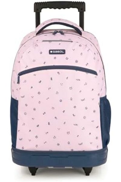 Gabol Kids Rolling Backpacks Large Capacity Children School Bag Wheeled Boys Girls Luggage Bag Fashi