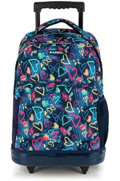 Gabol Kids Rolling Backpacks Large Capacity Children School Bag Wheeled Boys Girls Luggage Bag Fashi