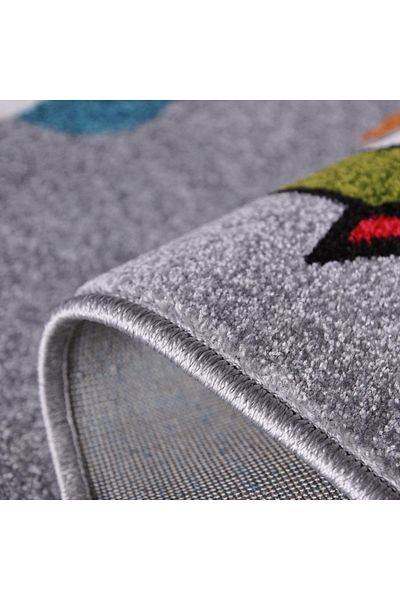 Kolibri Children's Room Carpet Covorexpert Owls 11205-190, 200 x 300 cm, Gray, 9 mm Thread, Anti-Allergic