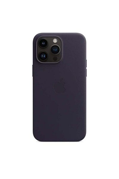 Apple Leather Case with MagSafe for iPhone 14 Pro Max - Ink Color