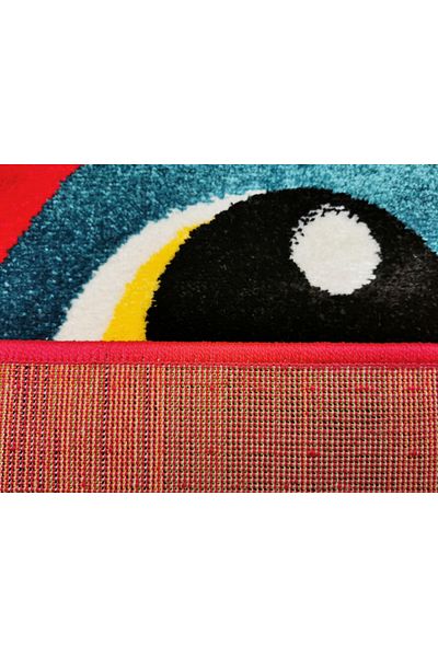 Covorexpert Children's Room Carpet Kolibri 11207-120, 160 x 230 cm, Red, 9 mm Thread, Anti-Allergic