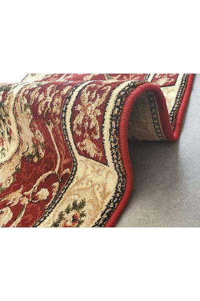 Covorexpert Carpet Lotos 542-220, 100 x 200 cm, Red, 8 mm thread, Anti-allergic, Living room, Bedroom