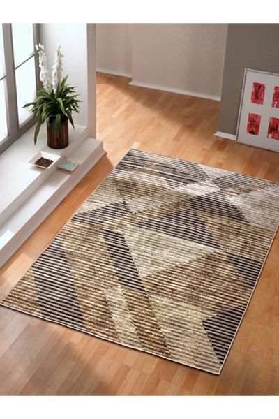 Daffi Carpet Covorexpert 13126, 160 x 230 cm, Brown, 6 mm thread, Anti-allergic, Living room, Bedroom