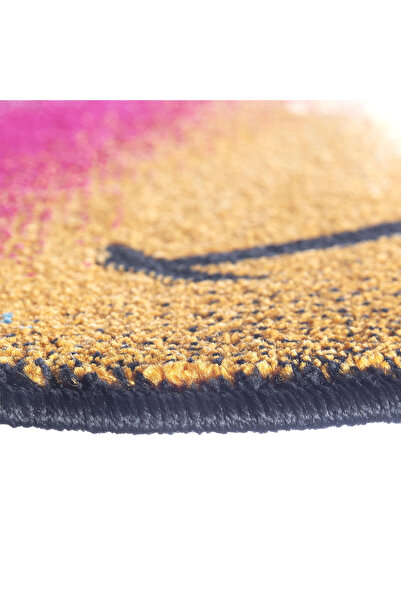 Kolibri Round Children's Room Carpet Rainbow 11087-160, Multicolor, 9 Mm Thread