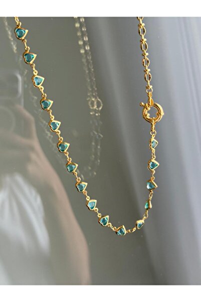 Nera Accessories Mavi Taşlı Kolye