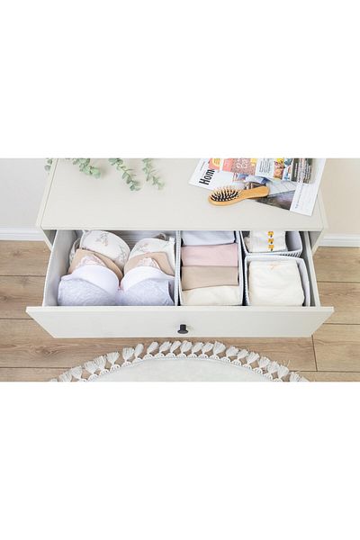 Buclee 4 Piece Drawer and Cabinet Multi-Purpose Pouch Set - Foldable Fabric Organizer