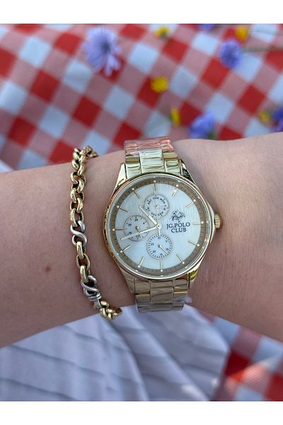 JG. Polo Club Jg.Polo Club Gold Color Function Steel Color Do Not Change Women Watch
