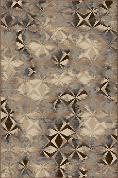 Daffi Carpet Covorexpert Kaleidoscope 13038-116, 50 x 80 cm, Beige, Grey, Brown, Thread 6 mm, Anti-allergic, Living room
