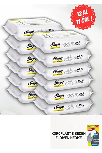 Sleepy مناديل مبللة للأطفال حديثي الولادة، 12 عبوة من 40 قطعة