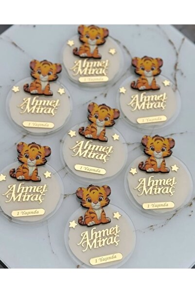 ELF REKLAM Tiger Figure Newborn Magnet 1 Year Old Magnet 10 Pieces