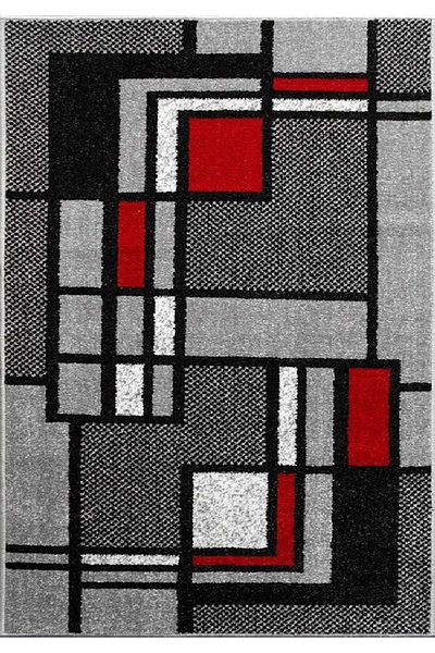 Cappuccino Carpet Covorexpert 16406-985, 200 x 300 cm, Grey, Black, Red, Thread 7 mm, Anti-allergic