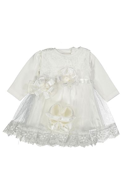 Cherub Baby Baby Girl Lace Mevlütluk Dress Newborn Clothes Set - Hospital Exit and Mevlütluk Set