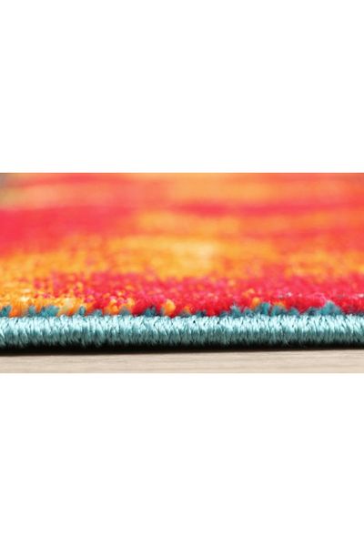 Kolibri Carpet Covorexpert Abstract 11023-120, 160 x 230 cm, Blue, Red, 9 mm thread, Anti-allergic, Living room