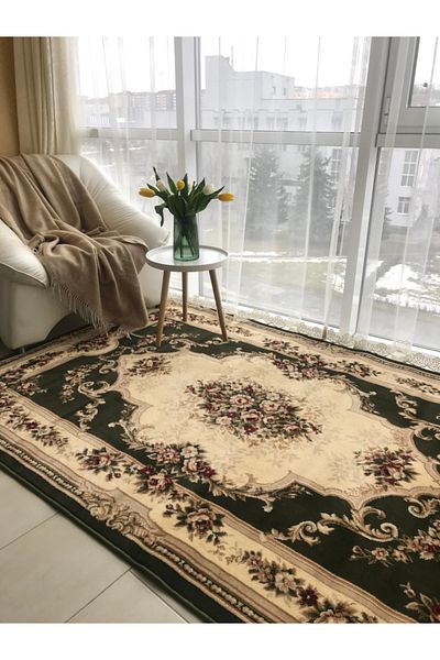 Lotos Carpet Covorexpert 574-310, Various Sizes, Green, 8 Mm Thread, Anti-Allergic, Living Room, Bedroom