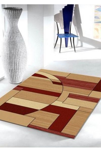 Lotos Carpet Covorexpert 538-825, Various Sizes, Cream, Red, 8 Mm Thread, Anti-Allergic, Living Room, Bedroom