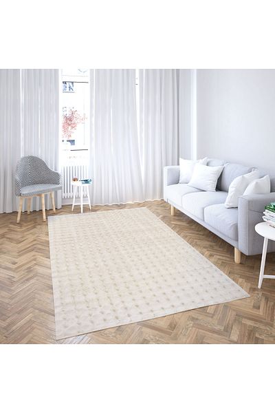 LOP Belgian Carpet Covorexpert 050, 3d Effect, Rabbit Fur Imitation, Various Sizes, Cream, Thread 23 Mm