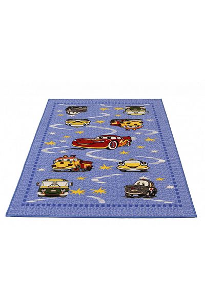 PRİNT Covor Camera Copii Covorexpert Masinute 1167a5, 150 x 200 cm, Albastru, Antialergic