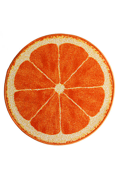 Kolibri Round Carpet Children's Room Orange 11173-160, Orange, 9 mm Thread