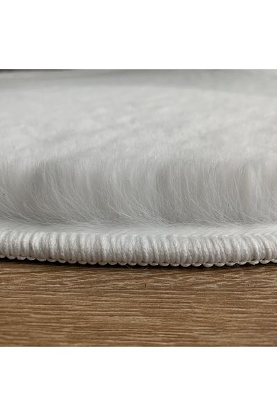 LOP Premium Belgian Carpet Covorexpert 060, 80 x 80 cm, Cream, 23 mm Pile, Anti-Slip, Anti-Allergic