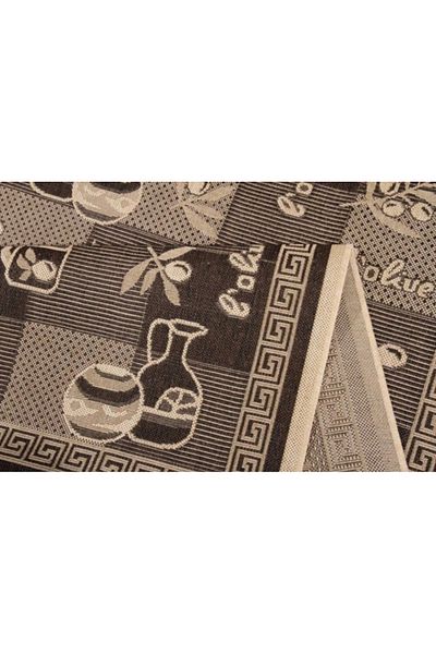 Covorexpert Jute Kitchen Rug, Natura 955-91, 80 x 200 cm, Beige, Brown, Anti-allergic, Terrace,