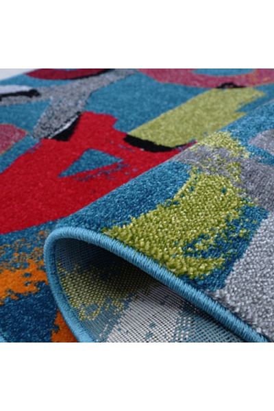 Kolibri Children's Room Carpet Covorexpert Letters 11343-140, 120 x 170 cm, Multicolor, 9 mm Thread, Anti-Allergic