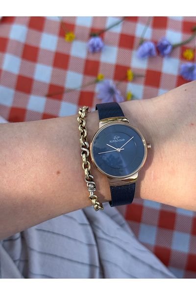 JG. Polo Club Jg.Polo Club Dark Blue Special Series Stone Steel Mesh Cord Watches Do Not Change Color Women's Watch