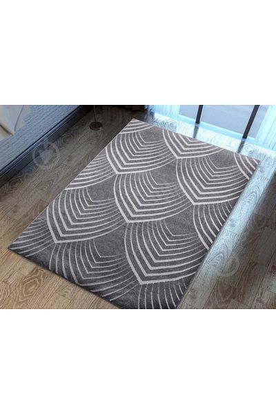 Oksi Carpet Covorexpert 38009-608, 120 x 200 cm, Gray, 6 mm thread, Anti-allergic, Living room, Bedroom