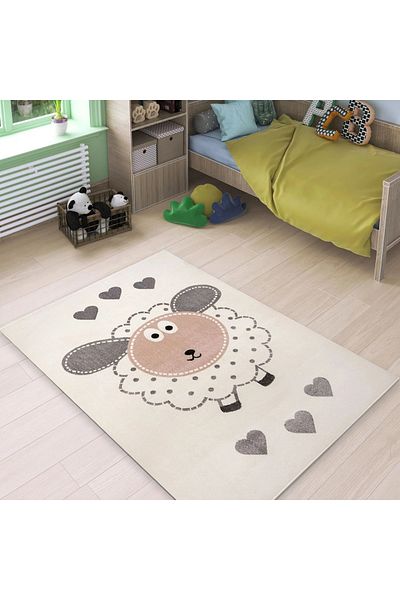 Dream Children's Room Carpet Covorexpert Oita 18134-120, Various Sizes, Cream, 8 Mm Thread, Anti-Allergic