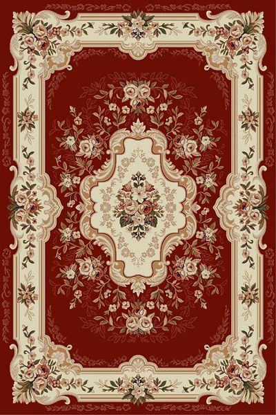 Covorexpert Carpet Lotos 570-210, 50 x 80 cm, Red, 8 mm thread, Anti-allergic, Living room, Bedroom